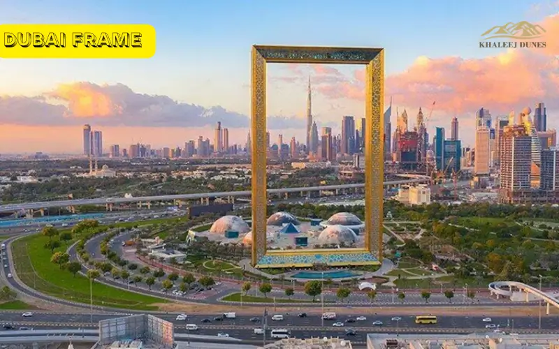 Dubai Frame near Al Karama Bus Station