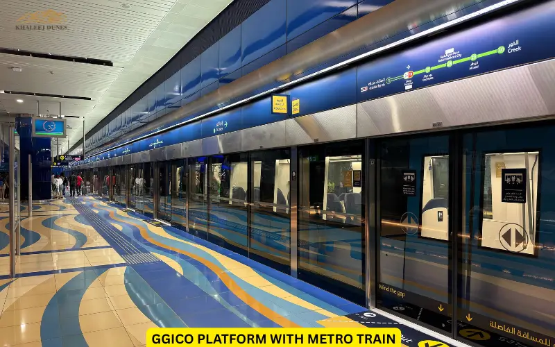 GGICO platform with metro train