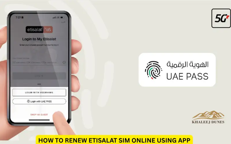 How to renew Etisalat SIM online using app