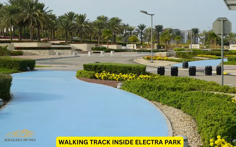 Walking track inside Electra Park