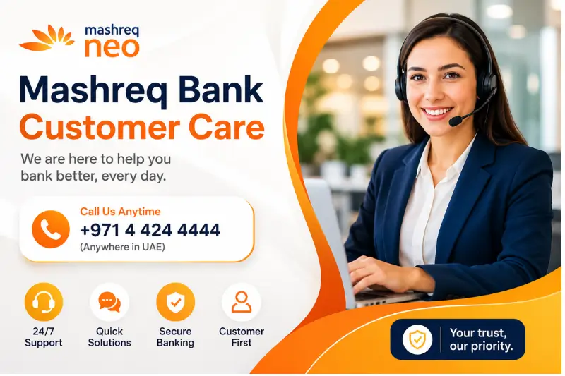 Close Mashreq Neo Account via Customer Support